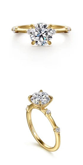 Diamond Semi-Mount Ring (Center Stone Sold Separate)