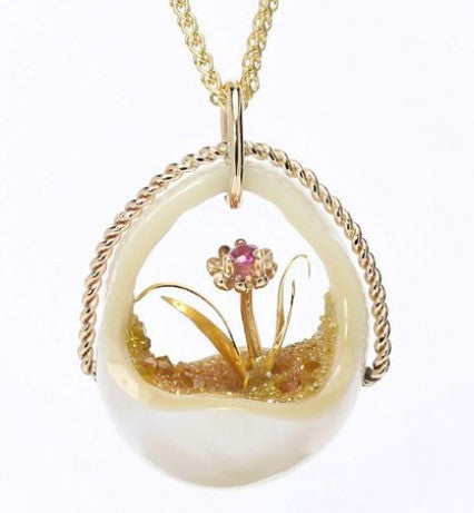 14 Karat Yellow Fashion Pearl Pendant