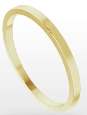 Precious Metal (No Stones) Wedding Band