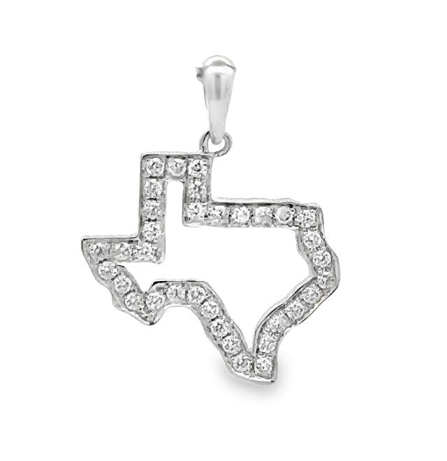 14 Karat White Fashion Diamond Pendant