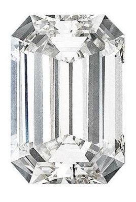 Loose 2.50ct E/VS1 Lab Grown Emerald Cut Diamond