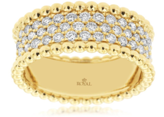 14 Karat Yellow Women's Diamond Fashion Ring