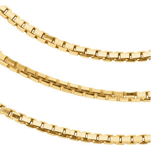 14 Karat White 20" Box Chain