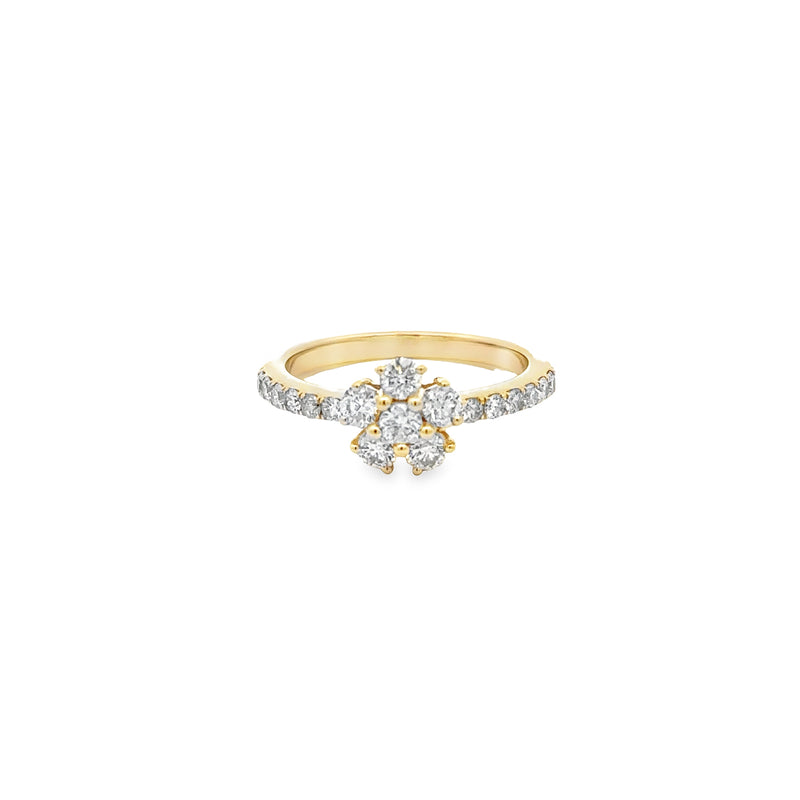 14 Karat Yellow Women's Diamond Fashion Ring