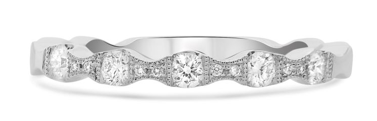 14 Karat White Women's Diamond Fashion Ring