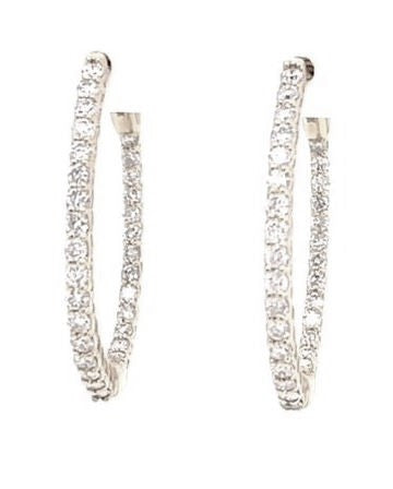 Diamond Hoop/Dangle/Drop Earring