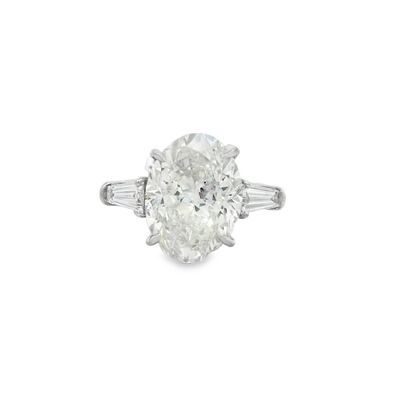 Platinum White 3 Stone Engagement Ring