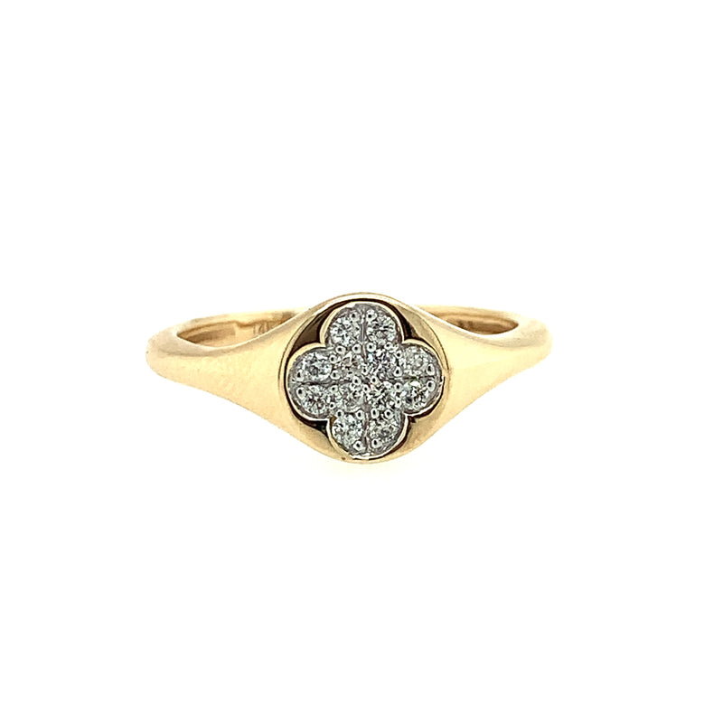 14 Karat Yellow Women's Diamond Fashion Ring