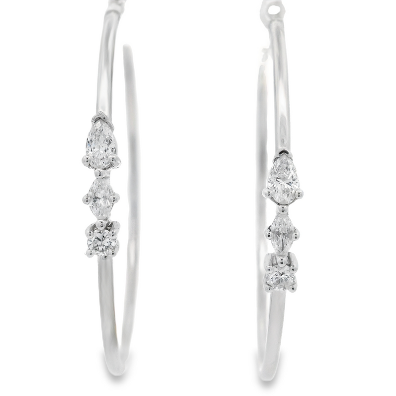 Diamond Hoop/Dangle/Drop Earring