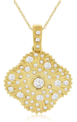 14 Karat Yellow Fashion Diamond Pendant