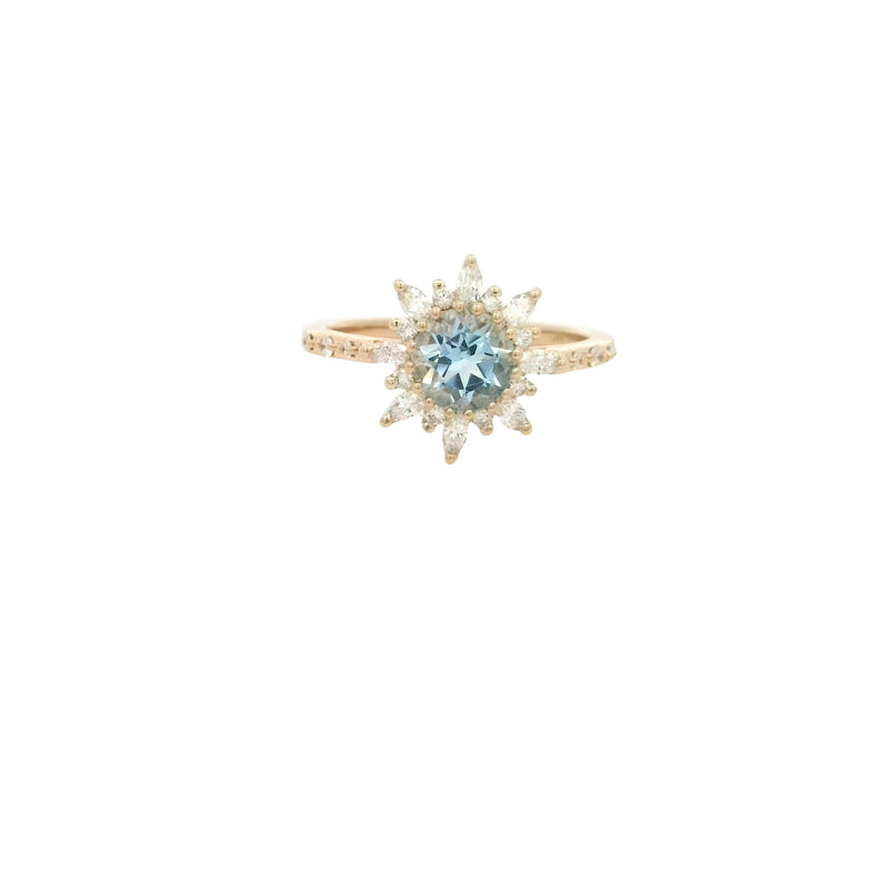 14 Karat Yellow Lady's Gemstone Fasion Ring