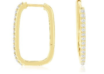 Diamond Hoop/Dangle/Drop Earring