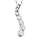 14 Karat White Fashion Diamond Pendant