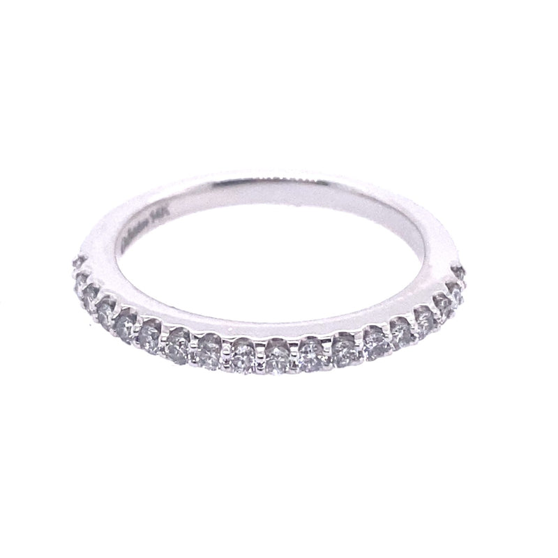 14 Karat White Eternity Band