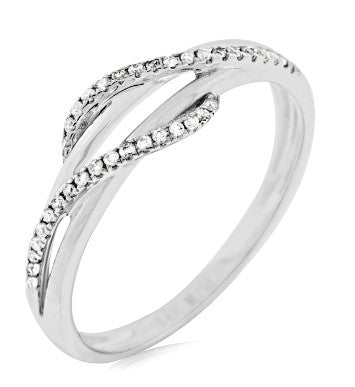 14 Karat White Women's Diamond Fashion Ring