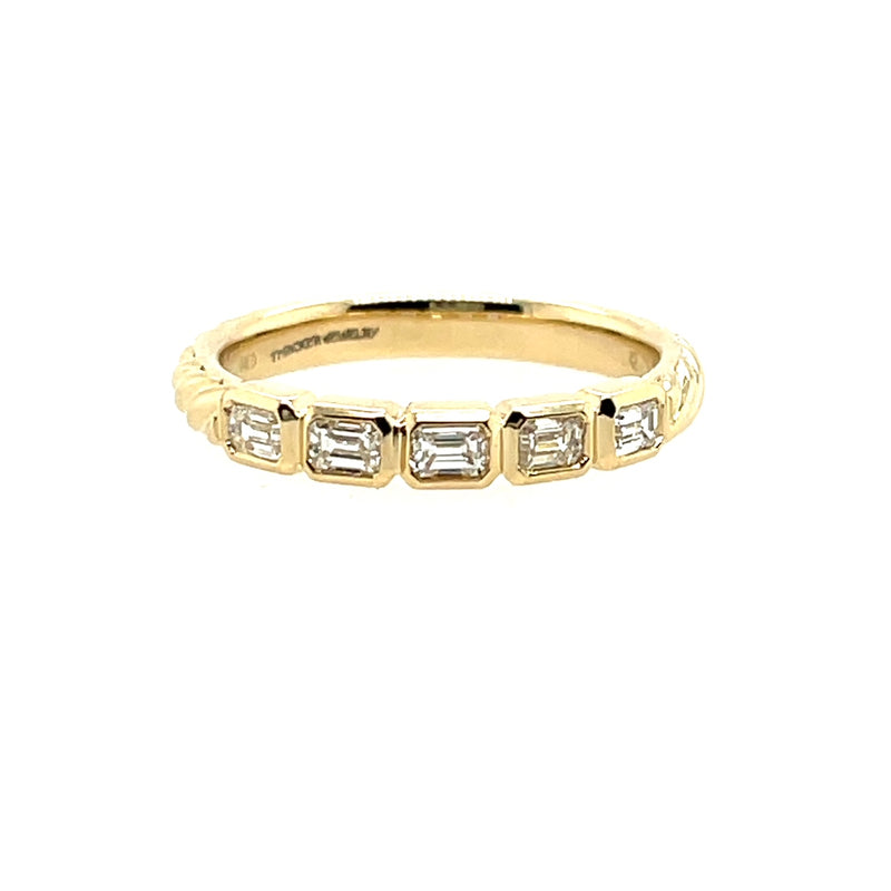 14 Karat Yellow Channel Set Band