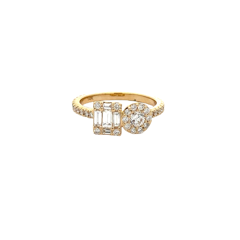 14 Karat Yellow Women's Diamond Fashion Ring