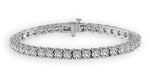 14 Karat White Tennis Diamond Bracelet