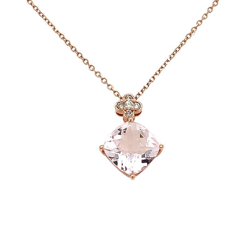 14 Karat Rosé Fashion Gemstone Pendant