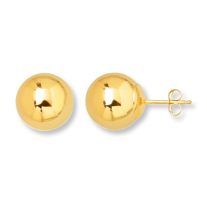 14 Karat Yellow Stud Earrings