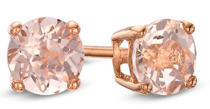 14 Karat Rosé Morganites Gemstone Earrings