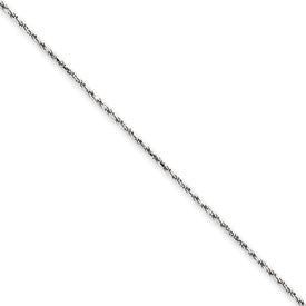 14 Karat White 14" Rope Chain