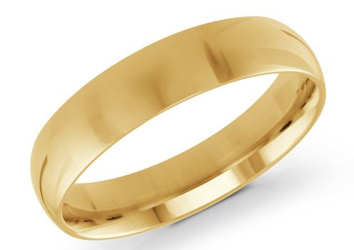 14 Karat Yellow Comfort Fit Wedding Band