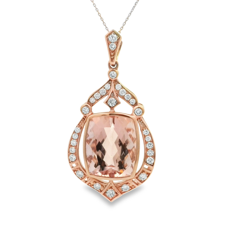 14 Karat Rosé Fashion Gemstone Pendant