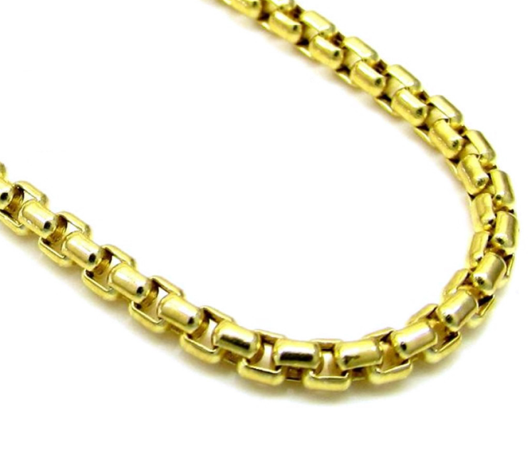 14 Karat Yellow 24" Box Chain